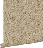 ESTAhome behang bloemetjes beige - 53 cm x 10.05 m