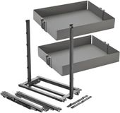 Sotech DISPENSA junior III apothekerslade antraciet voor kastbreedte 400 mm incl. legplanken met inlegmat