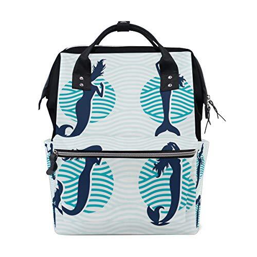 MONTOJ Mermaids Design Canvas Rugzak Reiscampus Rugzak