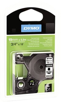 DYMO D1® -Durable Labels - Black on White - 19mm x 5.5m