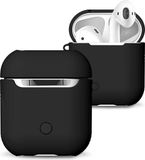 By Qubix AirPods 1/2 hoesje soft grip - hard case - zwart - Schokbestendig