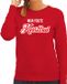 Bellatio Decorations Mijn foute Kersttrui in sierlijke letters - rood - dames - Kerst sweater / Kerst outfit XXL