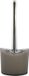 MSV Toiletborstel in houder Aveiro - Kunststof/RVS - Beige/Zilver - 37 cm