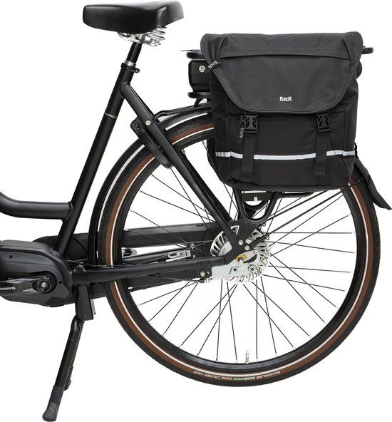 BECK SPRTV Dubbele Fietstas - Zwart - 30 Liter - MIK Adapter