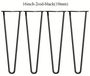 StarTech Metalen haarspeldpoten voor meubels - 40 cm / 16 inch. Poten voor banken - 2-delig - Massief staal - Set van 4 - Geschikt voor zelfgemaakte banken en tafels