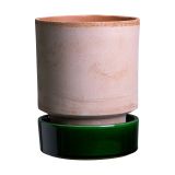 Bergs Potter Pot Hoff Ø14 cm, Brut Rose-Émeraude Vert