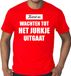 Bellatio Decorations Grote maten Kerst is: wachten tot het jurkje uitgaat Kerstshirt / Kerst t-shirt rood voor heren - Kerstkleding / Christmas outfit XXXL