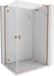 Mexen Mist-H L Duo douchecabine scharnierend rechts 80 x 95 cm, transparant, geborsteld koper