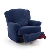 FAVERTI® Super elastische overtrek voor relaxstoel van 70 tot 90 cm | model Novelle | Marino | overtrek voor ligstoel met aparte voeten | hoogwaardige bescherming van jacquard-stof en katoen