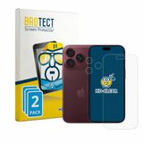 BROTECT - Screenprotector voor Apple iPhone 18 Pro (Voor+Camera) - Folie Beschermfolie transparant 2 Stuks