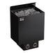 Sawo Nordex NRN-60NB-BL-Z-C Poêle de sauna 6,0 kW – poêle de sauna électrique à commande intégrée – 5–9 m³, montage mural, Acier inoxydable foncé