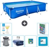 Bestway Rechthoekig Steel Pro Zwembad - 300 x 201 x 66 cm - Blauw