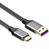 Allteq AK-USB-C-FAST-0,5 USB-kabel USB 2.0 0,5 m USB C naar USB A Grijs