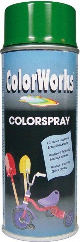 Colorworks Colorspray - Hoogglans - 400 ml - Bladgroen