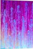 KuijsFotoprint Acrylglas - Blauwe Waterval met Roze - 60x90cm
