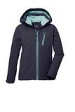 killtec Meisjes Functionele jas met capuchon/winterjas is waterdicht KOW 169 GRLS JCKT, black blue, 140, 40926-000
