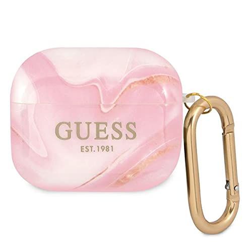 Guess GUA3UNMP hoes voor AirPods 3 roze Marble Collection