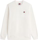 Tommy Hilfiger Tommy Jeans Regular Badge Crew Calico Sweater Heren Maat L Katoen Wit