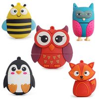 leizhan Clé USB 2.0 OTG 32 Go - Animaux - 5 pièces/set