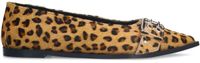 Sacha Leopard buckle ballerina's - Maat 37