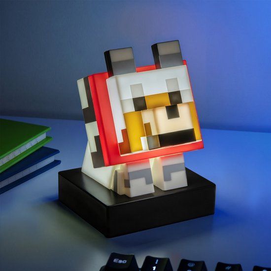 Paladone Minecraft Wolf Lamp – 11 cm LED Icon Light
