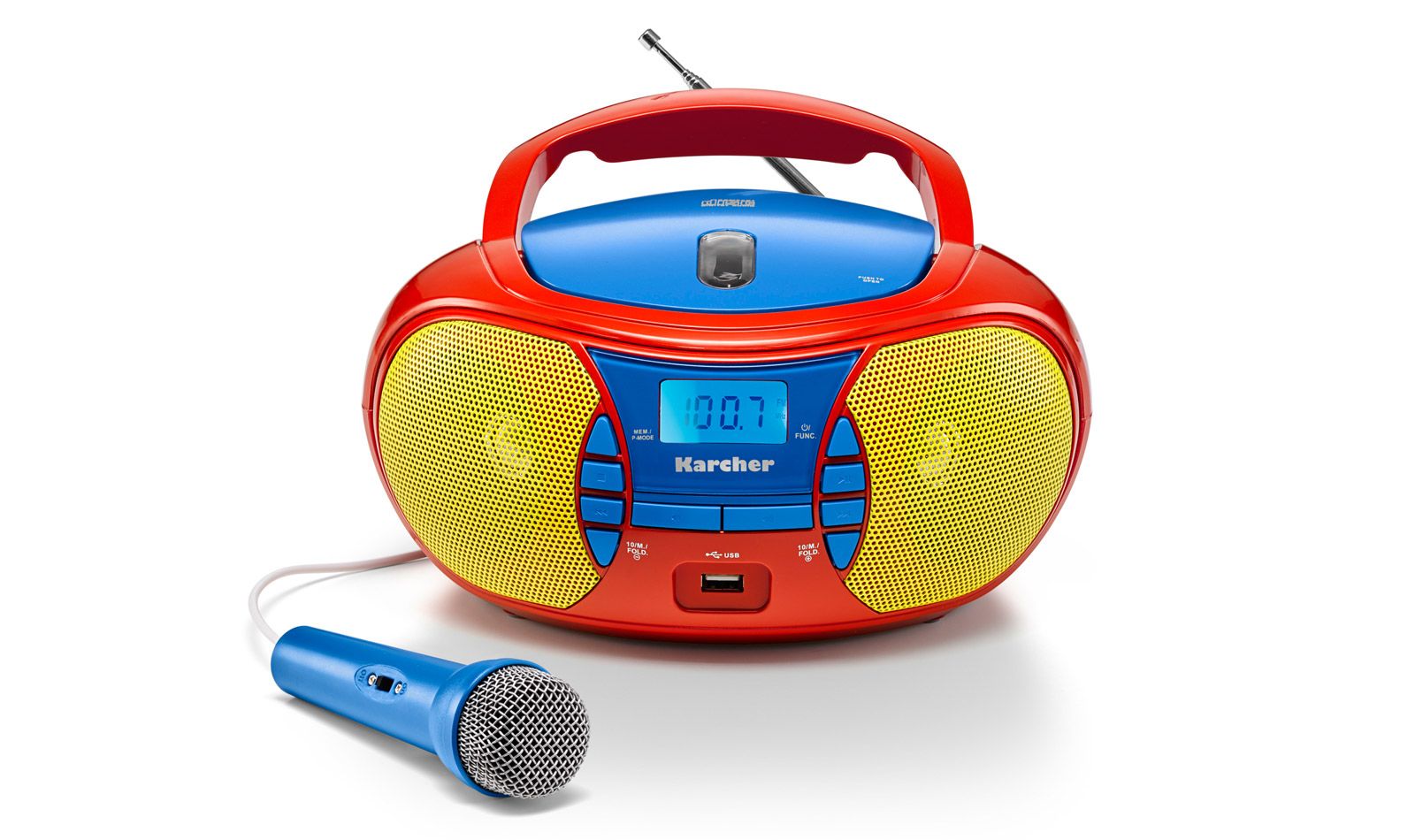 Karcher AG Karcher RR 5026 Baby Karaoke Systeem - Blauw/Rood/Geel