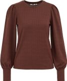 WE Fashion Dames jersey top met structuur