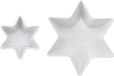 Mikasa Chalk Tapasschaaltjes - Porselein - Wit - Stervormig - Set van 2