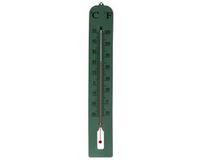 Gerimport Thermometer - kunststof - 39 x 6 cm - groen - tot 50 graden Celsius