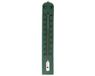 Gerimport Thermometer - kunststof - 39 x 6 cm - groen - tot 50 graden Celsius