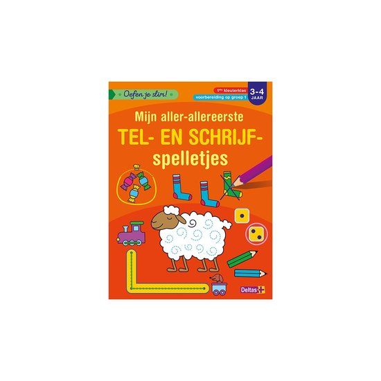 Oefen Deltas Oefen je slim! Mijn aller-allereerste tel- en schrijfspelletjes 3-4 jaar