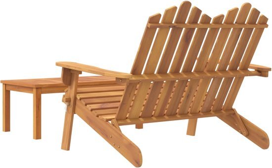 vidaXL 2-delige Loungeset Adirondack massief acaciahout