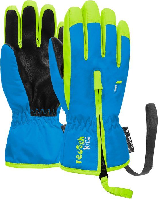 Reusch Ben - Kinderskihandschoenen - geel-blauw - Maat 4