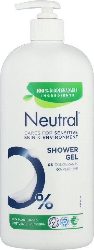 Neutral 0% Milde Showergel - 0% parfum &amp; 0% kleurstoffen - 900 ml