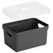 Sunware boîte de rangement panier anthracite 13 litres plastique