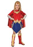 Wonder Party Chimp Dc Comics Verkleedpak Wonder Woman Meisjes Rood Maat 128-140