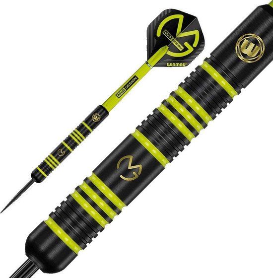 Winmau Michael van Gerwen Ambition Black Coated Brass Darts - 24g