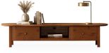 IDIMEX meuble TV (lowboard), 180 cm, en bois massif – finition châtaigne
