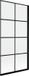 Mexen Mist paroi de douche 1 pièce droite 90 x 150 cm, grille noire, noir