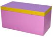 Gift Company Boîte de rangement rectangulaire violet, jaune et rose (13x26x13 cm)