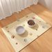 BeiJingLiangPinJiaZuoKeJiWenHuaFaZhanYouXianGongSi Tapis absorbant pour nourriture pour chien 40x60cm, tapis en caoutchouc pour gamelle, idéal pour les sols imperméables et les animaux domestiques