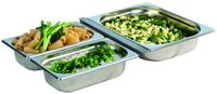 APS Gastronormbak - GN Bak - 4-Delige Set - RVS - 26,4 x 16,2 cm - 4 Liter - Vaatwasserbestendig