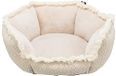 TRIXIE Hondenbed Boho, zacht en wasbaar, pluche details, 80 x 80 cm, beige
