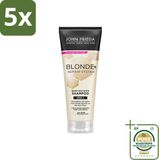 John Frieda Blonde+ Repair Shampoo fortifiant la liaison - 5 x 250 ml