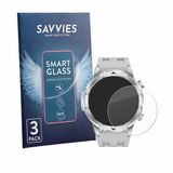 Savvies 3 Stuks Screenprotector voor FitVigor Smartwatch 1.53" - Transparant