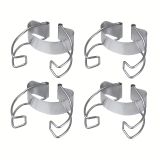 Dr. Oetker 3232 Sluitclip voor zakje, Roestvrijstaal, Zilver, 4 stuk(s)