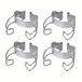 Dr. Oetker 3232 Sluitclip voor zakje, Roestvrijstaal, Zilver, 4 stuk(s)