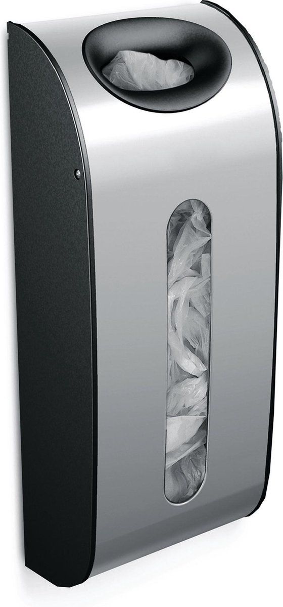 simplehuman Draagtasdispenser met Muurbevestiging - RVS - Zilver