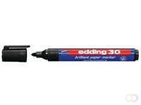 Edding Viltstift 30 brilliant rond zwart 1.5-3mm