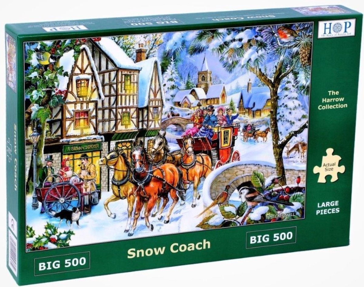 House Of Puzzles Snow Coach Puzzel 500 XL Stukjes